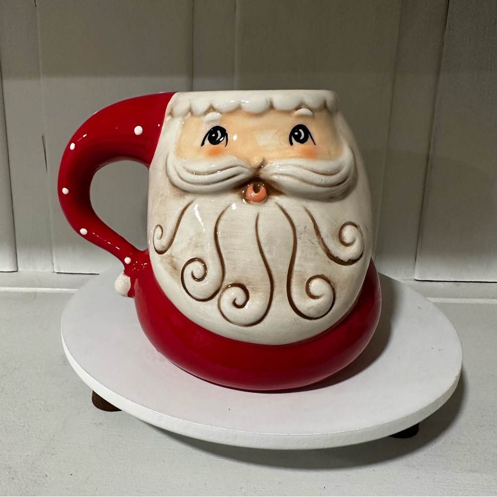 Johanna Parker Christmas Santa Mug in Red